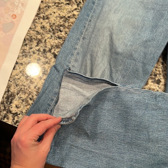 Levi Ribcage Straight Ripped Jeans - Picture 8 of 8